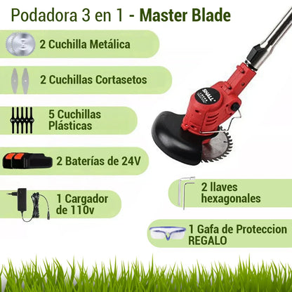 Guadañadora Podadora MasterBlade + Batería Extra.